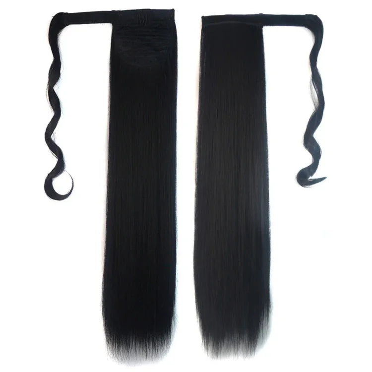 1# Invisible Seamless Bandage-style  Wig Long Straight Hair Wig Ponytail, 1#