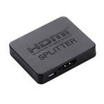4K HDMI 分配器全高清 1080p 視頻 HDMI 切換器 1x2 分配放大器雙顯示用於 HDTV DVD PS3 Xbox，4K HDMI（黑色），4K HDMI（白色）