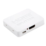 4K HDMI 分配器全高清 1080p 視頻 HDMI 切換器 1x2 分配放大器雙顯示用於 HDTV DVD PS3 Xbox，4K HDMI（黑色），4K HDMI（白色）