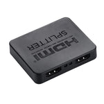 4K HDMI 分配器全高清 1080p 視頻 HDMI 切換器 1x2 分配放大器雙顯示用於 HDTV DVD PS3 Xbox，4K HDMI（黑色），4K HDMI（白色）