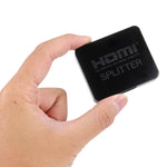 4K HDMI 分配器全高清 1080p 視頻 HDMI 切換器 1x2 分配放大器雙顯示用於 HDTV DVD PS3 Xbox，4K HDMI（黑色），4K HDMI（白色）