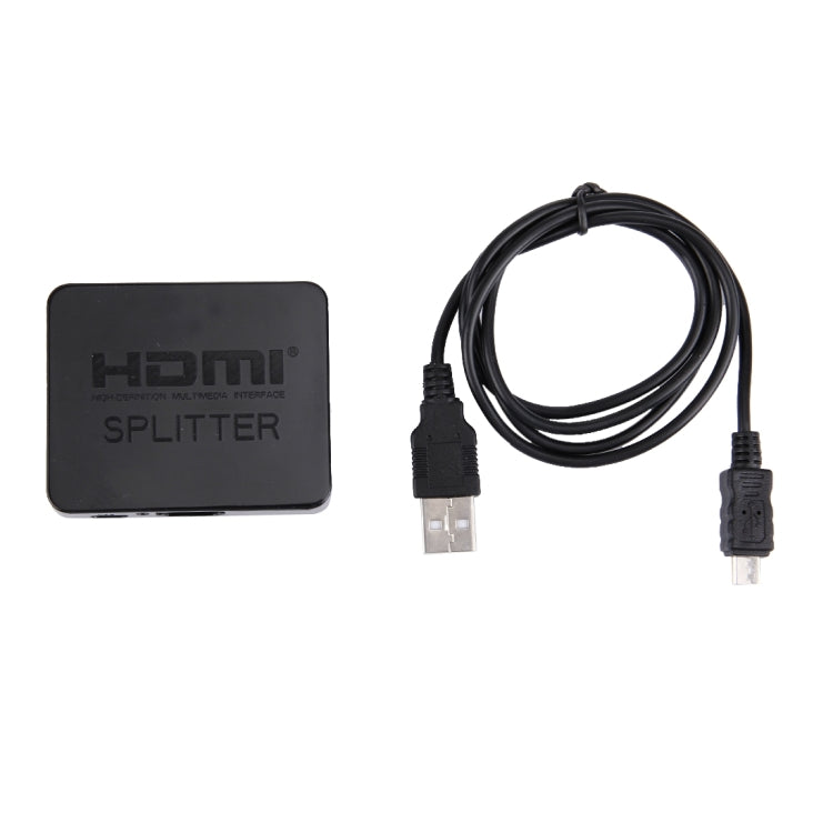 4K HDMI 分配器全高清 1080p 視頻 HDMI 切換器 1x2 分配放大器雙顯示用於 HDTV DVD PS3 Xbox，4K HDMI（黑色），4K HDMI（白色）