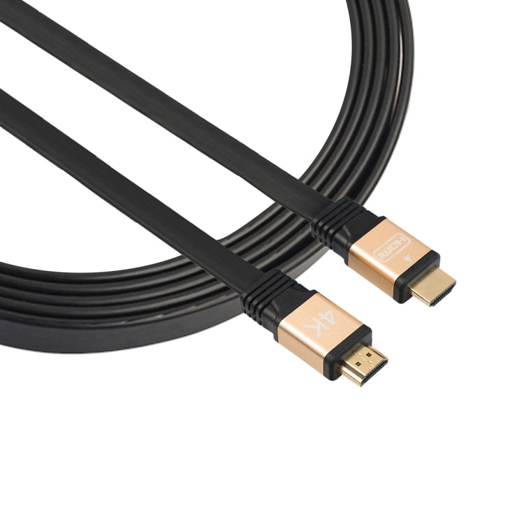 1m HDMI 2.0（4K）30AWG 高速 18Gbps 鍍金接頭 HDMI 公對公扁平線，長度：1m