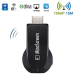 MiraScreen WiFi 顯示接收器 / Miracast Airplay DLNA 顯示接收器 無線鏡像螢幕裝置，附 2 合 1 USB 線