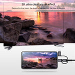 3合1 Micro USB + USB-C / Type-C + 8針轉HDMI HDTV線