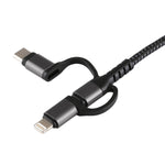 3合1 Micro USB + USB-C / Type-C + 8針轉HDMI HDTV線