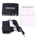1080P 高清 HDMI 轉 YPbPr 視頻及左右聲道音頻轉換器，HDMI 轉 YPbPr+左右聲道