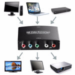 1080P 高清 HDMI 轉 YPbPr 視頻及左右聲道音頻轉換器，HDMI 轉 YPbPr+左右聲道