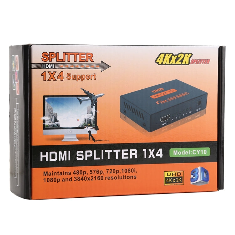 CY10 UHD 4K x 2K 3D 1 進 4 出 HDMI 分配器，CY10