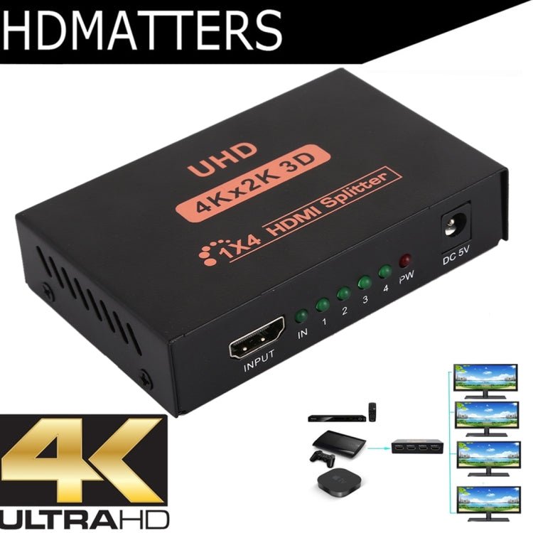 CY10 UHD 4K x 2K 3D 1 進 4 出 HDMI 分配器，CY10