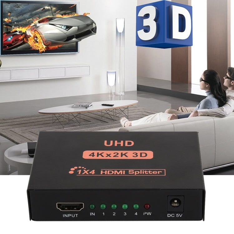 CY10 UHD 4K x 2K 3D 1 進 4 出 HDMI 分配器，CY10