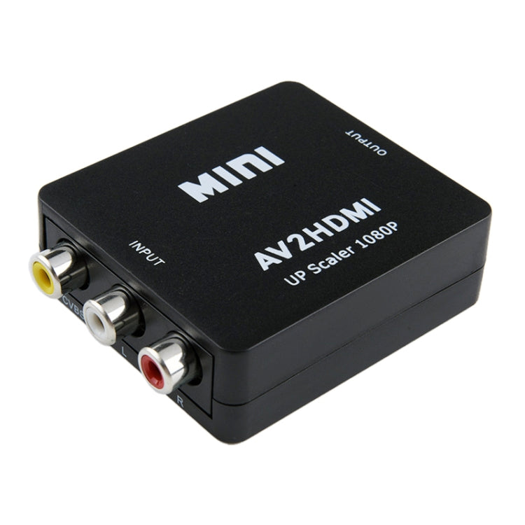 HOWEI HW-2105 迷你 AV CVBS/L+R 音頻轉 HDMI 轉換器適配器，支持 1080P 縮放，HW-2105 AV 轉 HDMI