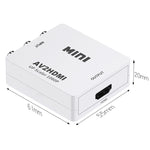HOWEI HW-2105 迷你 AV CVBS/L+R 音頻轉 HDMI 轉換器適配器，支持 1080P 縮放，HW-2105 AV 轉 HDMI
