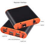 OPT882-KVM HDMI 延長器（接收器與發射器）光纖延長器帶 USB 埠及 KVM 功能，傳輸距離：20KM，OPT882-KVM