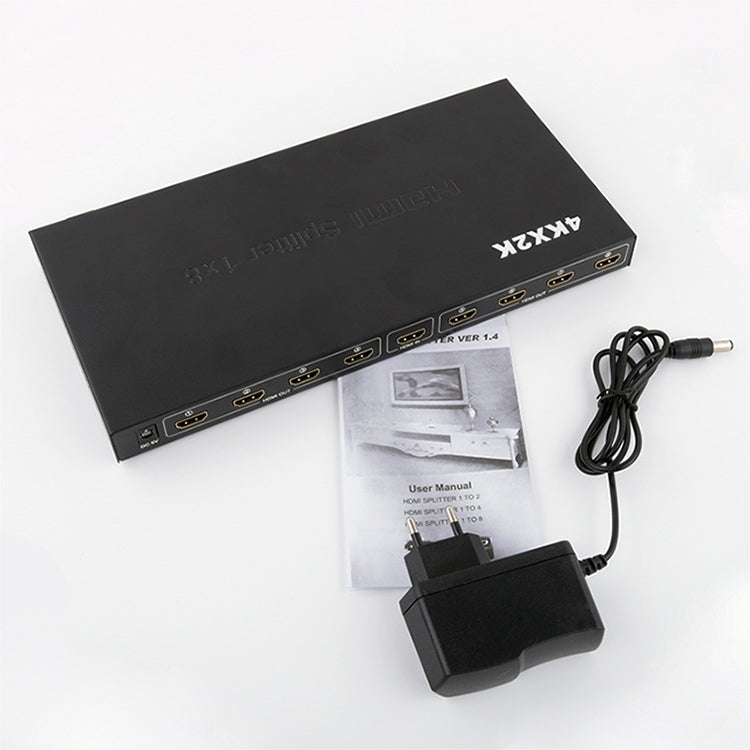 1 進 8 全高清 1080P HDMI 分配器帶開關，支持 3D 及 4K x 2K