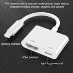 8 針轉 HDMI HDTV 投影機視頻轉接線，適用 iPhone 8 針