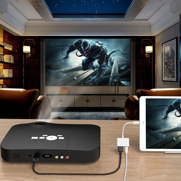 8 針轉 HDMI HDTV 投影機視頻轉接線，適用 iPhone 8 針