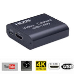 USB 2.0 轉 HDMI 4K 高清視頻擷取帶環路