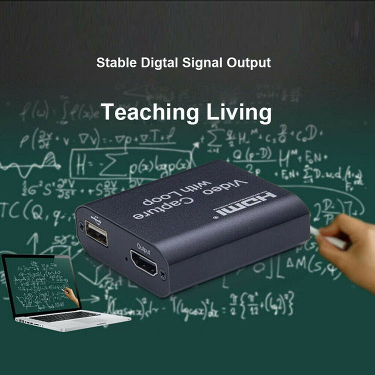 USB 2.0 轉 HDMI 4K 高清視頻擷取帶環路