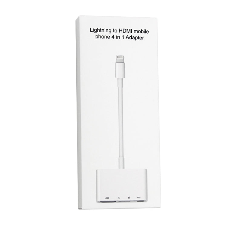 NK-103C 4 合 1 8 針轉 HDMI 多功能手機轉換器適配器，NK-103C