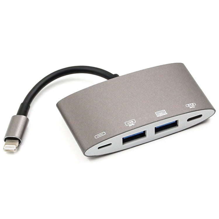 1040KEY 8 針轉 USB + Type-C / USB-C + OTG 多功能轉換器適配器，1040KEY