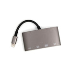 1040KEY 8 針轉 USB + Type-C / USB-C + OTG 多功能轉換器適配器，1040KEY