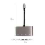 1040KEY 8 針轉 USB + Type-C / USB-C + OTG 多功能轉換器適配器，1040KEY