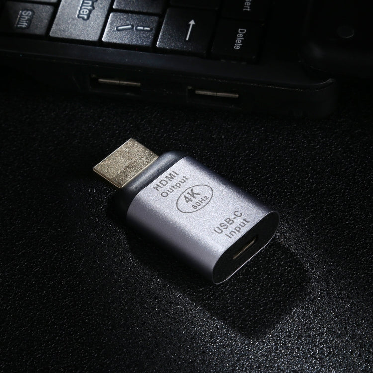 Type-C / USB-C 母轉 HDMI 公鋁合金轉接器，Type-C 母轉 HDMI 公