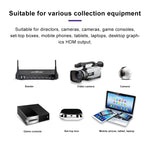 Z37 HDMI 母頭 + 麥克風 轉 HDMI 母頭 + 音頻 + USB 高清視頻音頻擷取卡帶環路，Z37