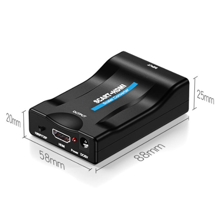 SCART轉HDMI HDTV1080P高清轉換器，SCART轉HDMI