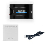 SCART轉HDMI HDTV1080P高清轉換器，SCART轉HDMI