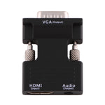 HDMI母轉VGA公轉換器帶音頻輸出適配器，適用於投影機、顯示器、電視，HDMI轉VGA+音頻