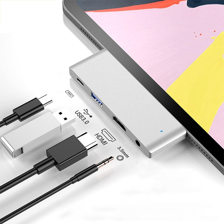 HW-TC29 4合1 Type-C / USB-C多功能擴展集線器適配器iPad Pro集線器