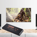 4進1出4K/60Hz HDMI 2.0切換器帶遙控器，歐盟插頭，4進1出