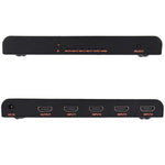 4進1出4K/60Hz HDMI 2.0切換器帶遙控器，歐盟插頭，4進1出
