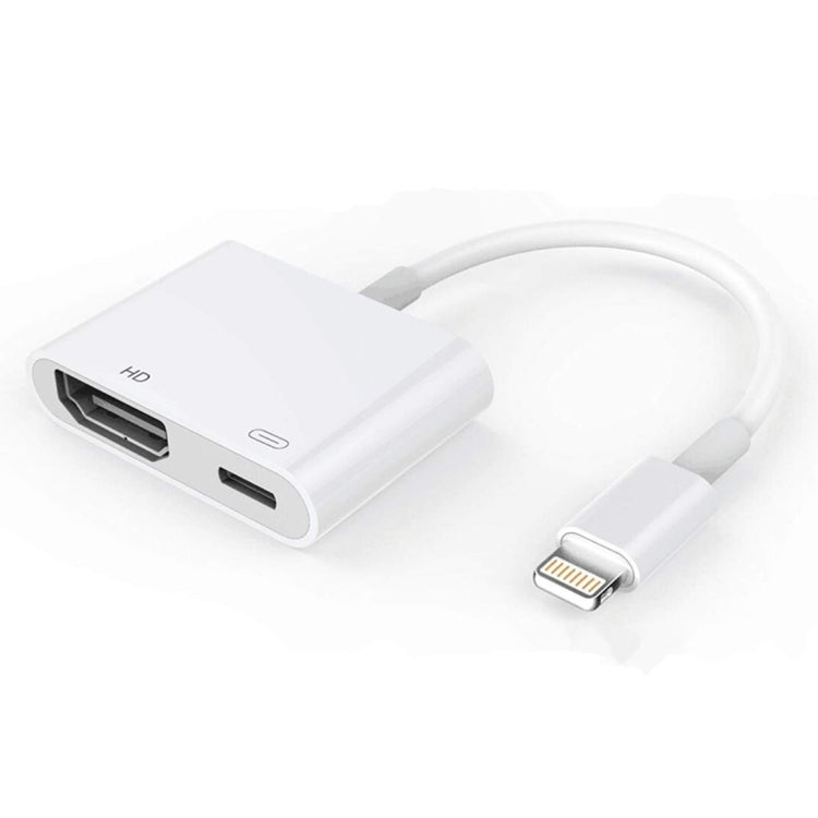 E-Gin-LTH-002 8 針數位 AV 轉 HDMI 轉接器 + USB 充電埠，適用 1080P 高清電視顯示屏裝置，E-Gin-LTH-002