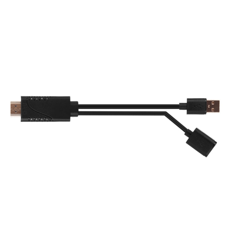 USB公頭 + USB 2.0母頭轉HDMI手機轉HDTV轉接線