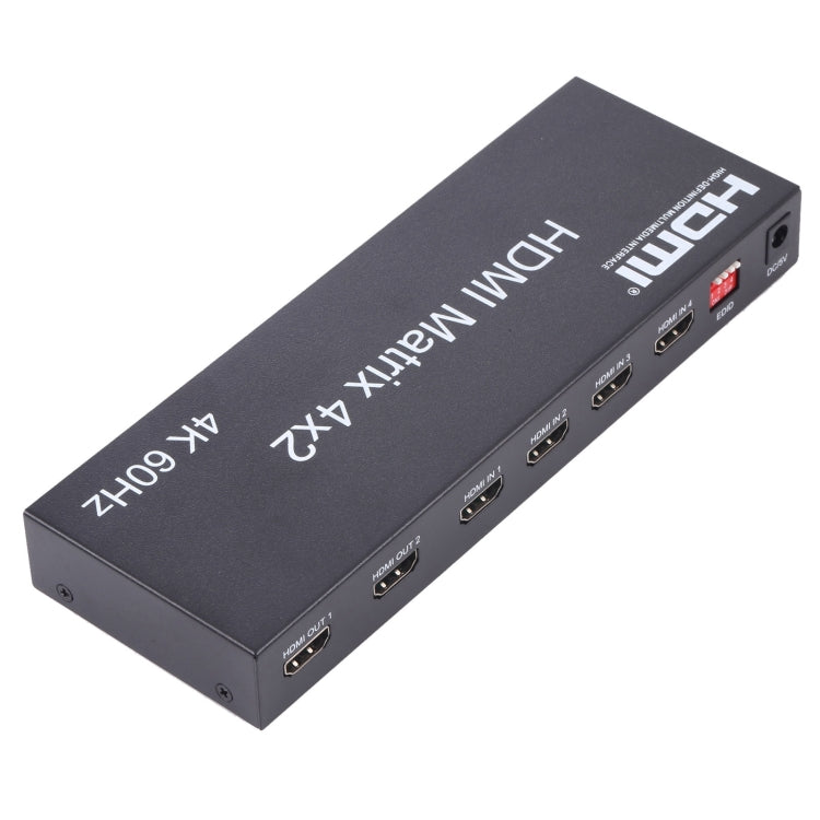 HDMI 4x2 矩陣切換器／分配器，附遙控器，支援 ARC / MHL / 4Kx2K / 3D，4 埠 HDMI 輸入，2 埠 HDMI 輸出