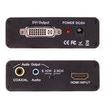 NEWKENG X5 HDMI 轉 DVI 含音訊 3.5mm 同軸輸出視訊轉換器，歐規插頭，X5 HDMI 轉 DVI 含音訊