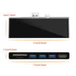 ROCKETEK SK-S5H 3 埠 USB 3.0 + HDMI + SD / TF 記憶卡讀卡器集線器 4K HDMI 轉接器，SK-S5H