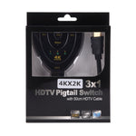 3 合 1 HDMI 輸入 4K x 2K HDTV 分接切換器 HDMI 分配器，1 進 3 出
