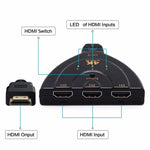 3 合 1 HDMI 輸入 4K x 2K HDTV 分接切換器 HDMI 分配器，1 進 3 出
