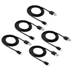 5 件裝 HAWEEL 1 米高速 8 針轉 USB 同步充電線套組，適用 iPhone、iPad，5 件