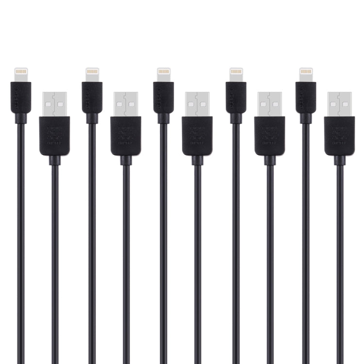 5 件裝 HAWEEL 1 米高速 8 針轉 USB 同步充電線套組，適用 iPhone、iPad，5 件
