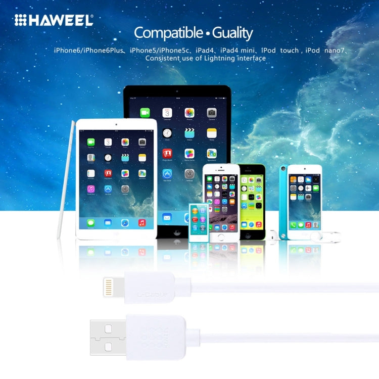 5 件裝 HAWEEL 1米高速 8針轉 USB 同步及充電線套件，適用於 iPhone、iPad