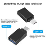 HAWEEL USB-C / Type-C 公頭轉 USB 3.0 母頭 OTG 數據傳輸轉接器