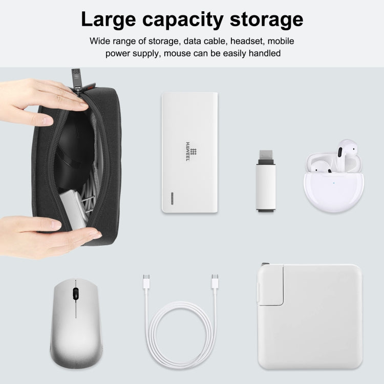 HAWEEL 電子收納包，適用於充電器、行動電源、線材、滑鼠、耳機，尺寸：S，電子收納包，尺寸：S