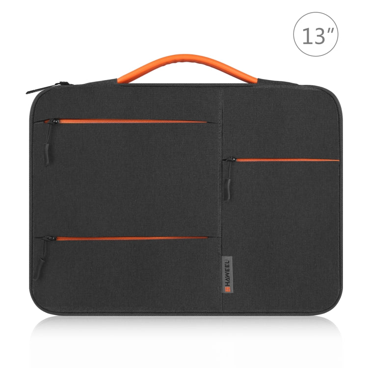HAWEEL 13.0 吋筆電保護套拉鍊公事包，適用 Macbook、Samsung、Lenovo Thinkpad、Sony、DELL Alienware、CHUWI、ASUS、HP，13 吋至 13.5 吋筆電