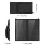 HAWEEL 12W 2 面板可折疊太陽能充電包，配 5V / 3.1A 最大雙 USB 埠，支援 QC3.0 與 AFC，12W 2 面板