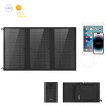HAWEEL 18W 三片摺疊太陽能充電包，配備 5V / 3.1A 最大雙 USB 埠，支援 QC3.0 和 AFC，18W 三片